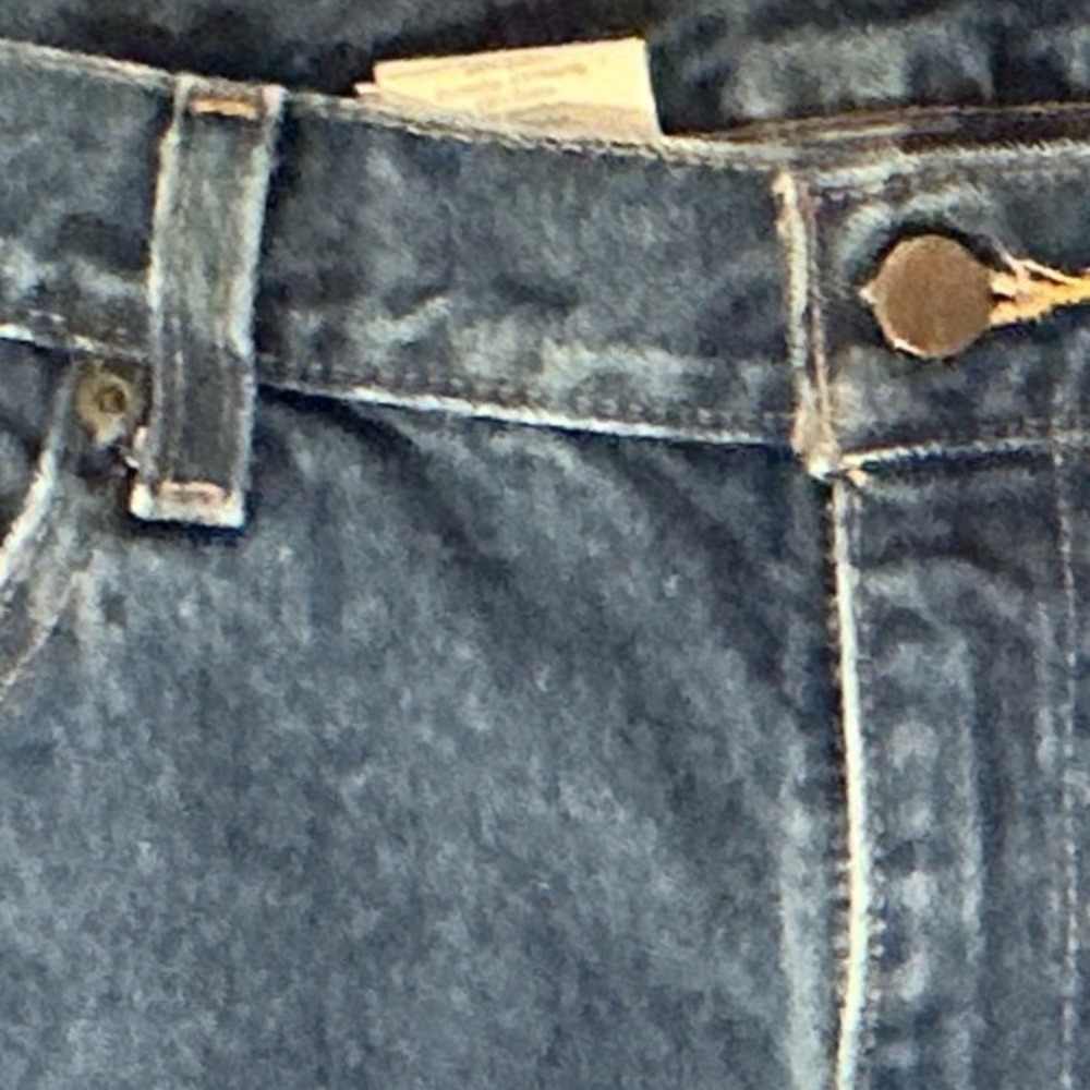 Carhartt Relaxed Fit Straight Leg 90s Jeans workwear Dark Wash Blue Mens 38x34